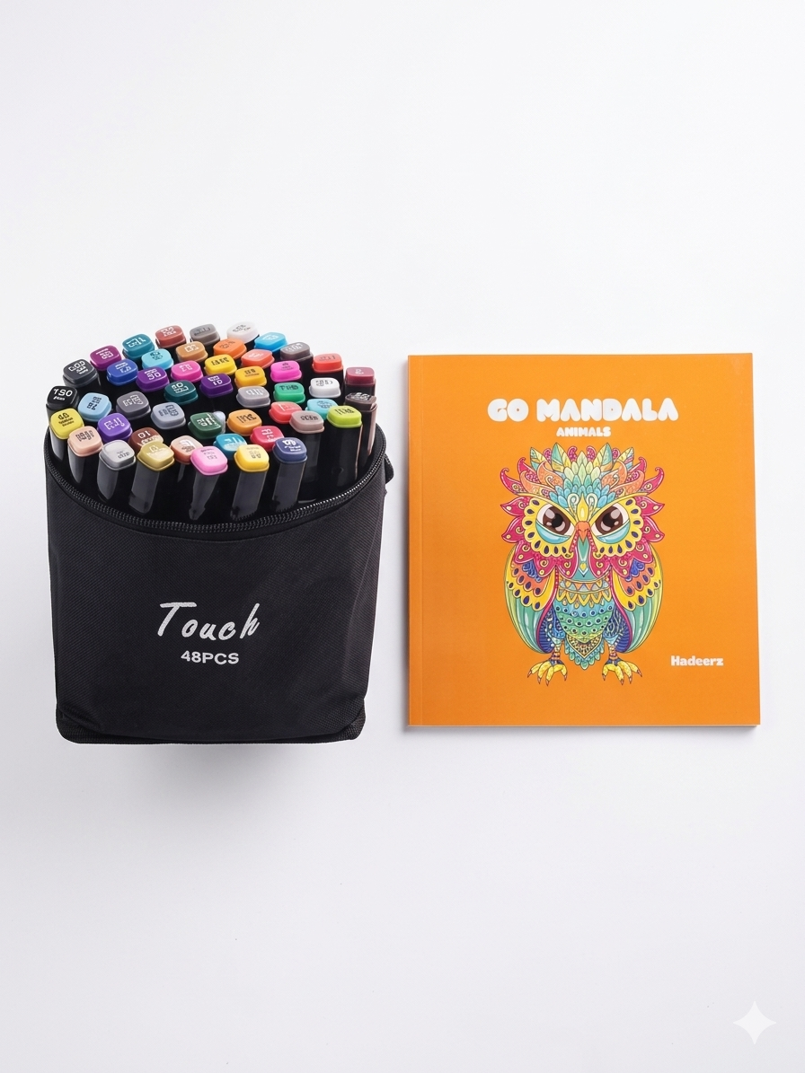 Bundle Offer (Go Mandala Aimals + 48 Pieces Colors)
